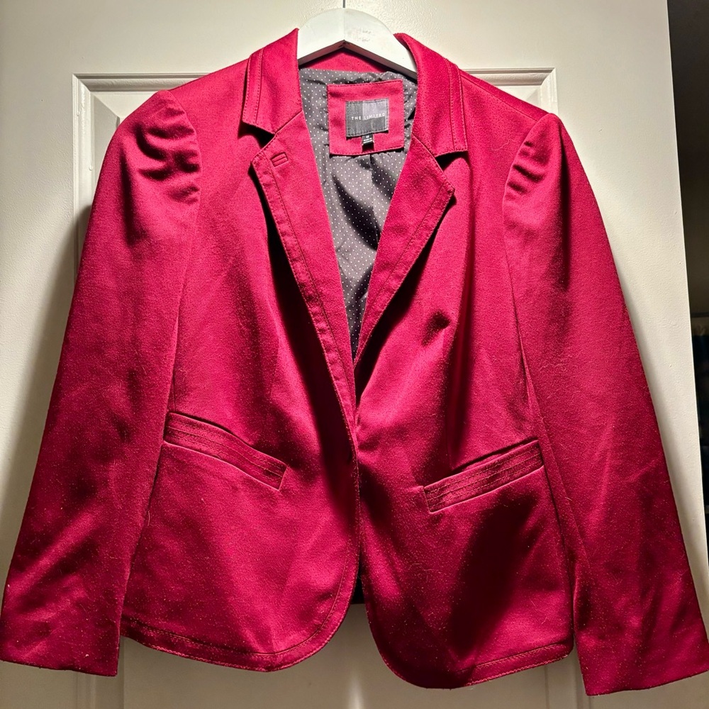 Fitted Raspberry Express Blazer